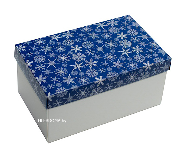 Коробка для подарка "Снежинки", 12*20*6см.