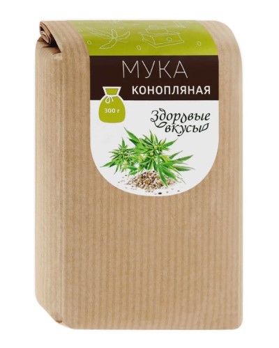 Мука конопляная "Здоровые вкусы", 300г.