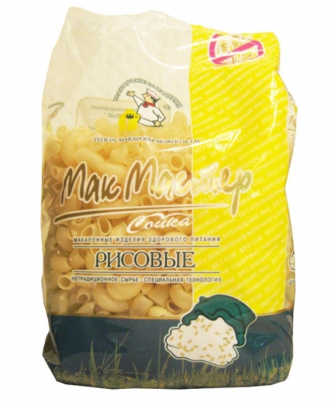 Макароны рисовые "МакМастер" (рожки), 300г.
