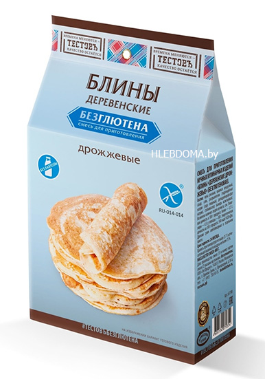 Блины Деревенские без глютена дрожжевые "Тестовъ", 400г.