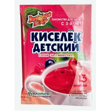 Киселёк детский со вкусом вишни "Валетек", 25г. (1 порция)
