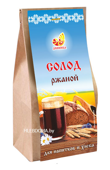 Солод ржаной ферментированный "Дивинка", 500г.