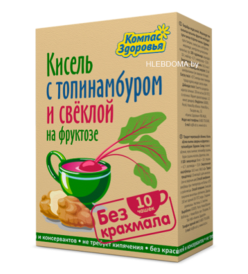 Кисель с фруктозой, топинамбуром и свёклой, 150г.