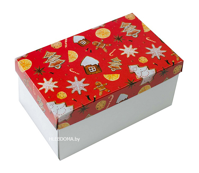 Коробка для подарка "Пряничный домик", 12*20*6см.
