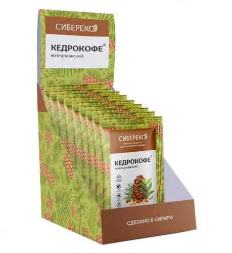 Кедрокофе Вегетарианский "Sibereco" порционный, 25г.