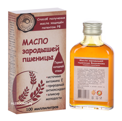 Масло зародышей пшеницы "Злаки Сибири", 100мл.