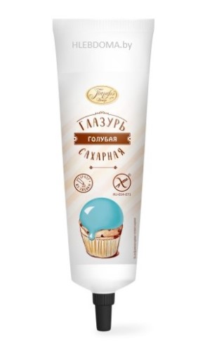 Глазурь-помадка сахарная Голубая, 120г.
