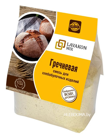 Смесь для хлеба Гречневая "LAVAKONMIX", 450г.