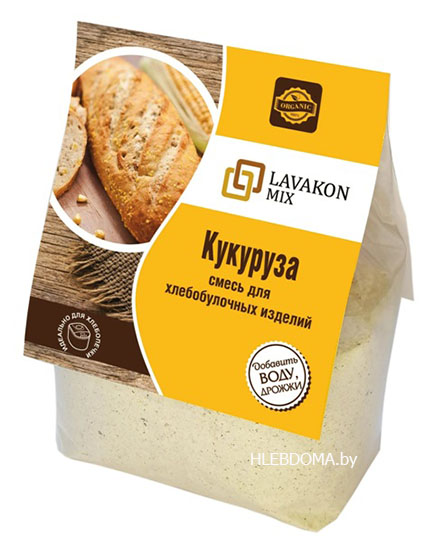 Смесь для хлеба Кукуруза "LAVAKONMIX", 450г.