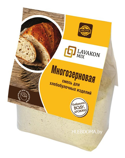 Смесь для хлеба Многозерновая "LAVAKONMIX", 450г.