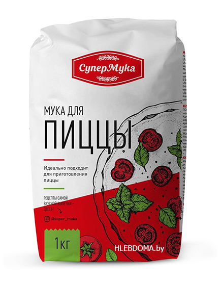 Мука пшеничная для пиццы "СуперМука", 1кг.